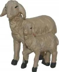Betlehem figura 'Bárány báránysal' 4,5cm magas- 9-11cm magas figurákhoz