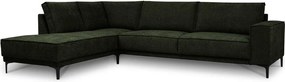 Zöld zsenília sarokkanapé (bal oldali-L alakú) Copenhagen – Scandic