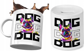 Kutyás bögre persely ajándék szett fényképes nyomtatással