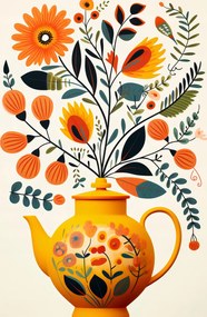 Poszter 53x81cm Buja tea