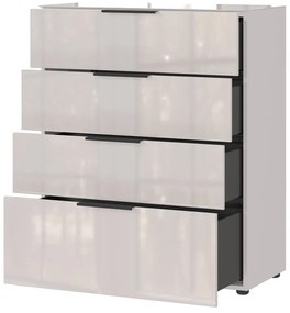 Krémszínű magas komód 83x102 cm Oakland – Germania