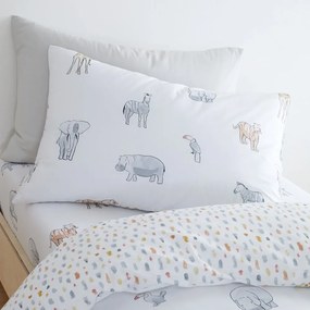 Egyszemélyes pamut gyerek ágyneműhuzat 135x200 cm Zoo Animals – Bianca