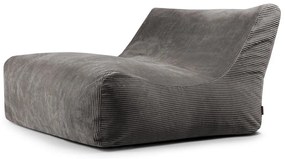Sötétszürke kordbársony babzsákfotel Sofa Lounge – SLOWDOWN
