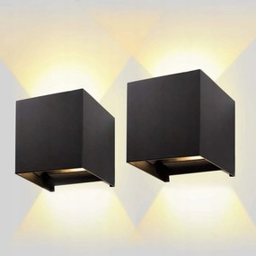 Ailuki Beltéri és kültéri Led fali lámpa 12W 2800-3000K