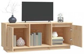 tömör fenyőfa TV-szekrény 110,5 x 35 x 44 cm