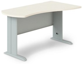 Manager ergonomikus asztal, jobb 180 x 120 cm, világos akác