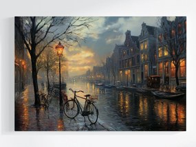 Vászonkép Canvas Építészet Város Amszterdam Hollandia Kilátás 120x80