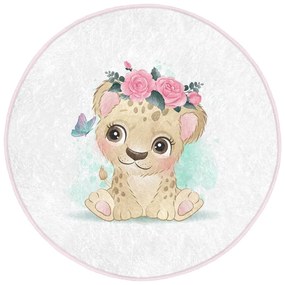 Fehér gyerek szőnyeg ø 100 cm Comfort – Mila Home