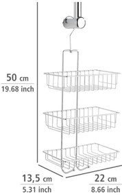 WENKO 15888100 - NIVALA polc 22x50 cm, fényes króm