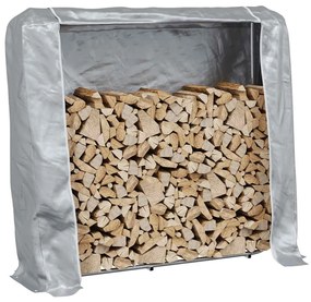 tűzifa állvány esővédővel 150x25x150 cm Horganyzott acél