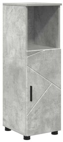 Fürdőszoba Székény ajtóval Beton szürke 30 x 35 x 95 cm Faanyag