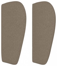 tópszínű szövet fejtámla szárnyakkal 103x23x78/88 cm