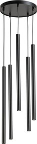 SIGMA LIGHTING 33625 SOPEL Többágú Függesztett Lámpa Fekete G9 IP20