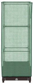 rattan megjelenésű magaságyás melegháztakaróval 40x40x123 cm