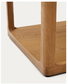 Tárolóasztal tölgyfa dekorral 50x50 cm Maymai – Kave Home