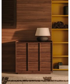 Barna komód diófa dekorral 100x78x50 cm Onix – Kave Home