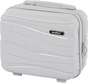 TraveLux Voyager kisméretű kézi bőrönd keményfedeles 26x31x14 cm szürke