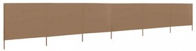 tópszínű szövet 6-paneles szélfogó 800 x 160 cm