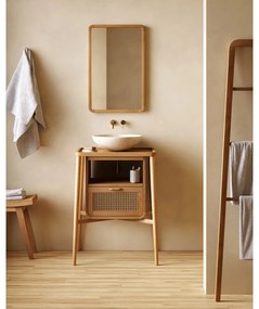 Fali tükör tömörfa kerettel 45x70 cm Shamel – Kave Home