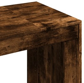 füstös tölgy színű szerelt fa irodai asztal 123,5x73,5x75 cm