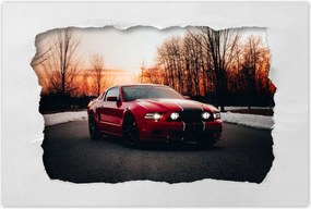 Poszter 60x40 Ford Mustang Nyugati út