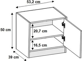 ROJ 11 Plus Előszobafal 106,4cm, Fehér