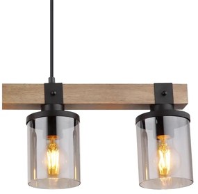 Globo 15555-4H - Csillár zsinóron LILA 4xE27/60W/230V