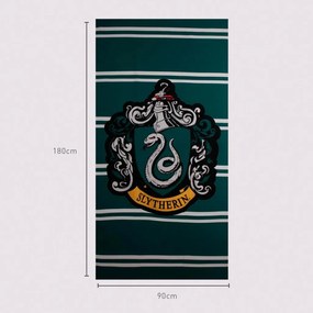 Harry Potter Slytherin fürdőlepedő, strand törölköző 90x180cm (Fast Dry)