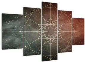 Kép - Kozmikus dodekagram (150x105 cm)