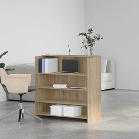 recepciós pult sonoma tölgy 100x50x103,5 cm szerelt fa