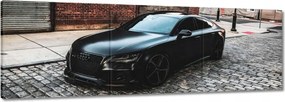 Vászonkép 90x30 Fekete Audi Rs