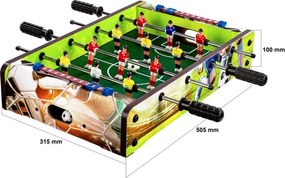 GamesPlanet® Csocsóasztal mini DUNDEE Soccer 51 x 31 cm