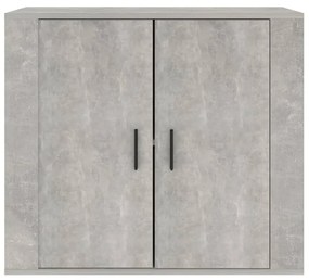 betonszürke szerelt fa tálalószekrény 80x33x70 cm