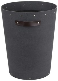 Fekete irodai szemetes Aries Canvas Paper Laminate – Bigso