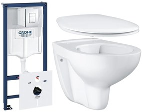 Set beépíthető keret Grohe Rapid SL 38827000, WC csésze Grohe Bau Ceramic 39427000, 39492000