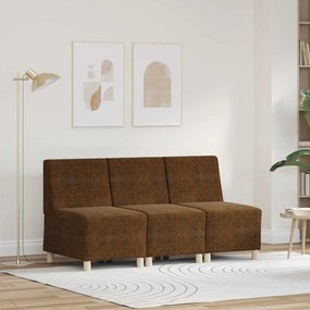 Fotel 3 pcs Barna 55 x 74 x 82 cm Műbőr velúr