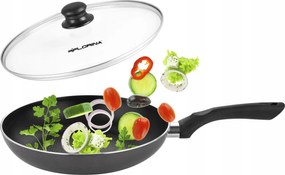 Maja 26 Cm-es Hagyományos Serpenyő Méhsejt Mintázattal, Indukciós, Tető