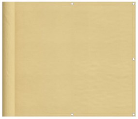 homokszínű 100% oxford poliészter erkélyparaván 90 x 400 cm