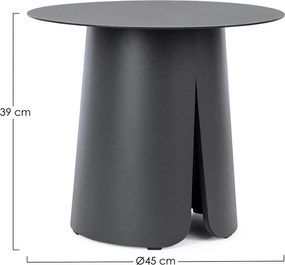 Alumínium kerek kerti kisasztal ø 45 cm Bryan – Bizzotto