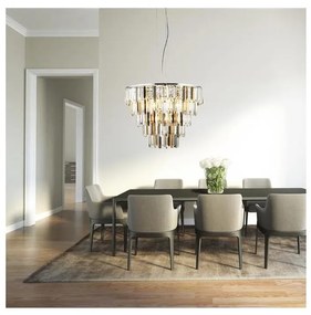 Searchlight 1229-9CC - Csillár zsinóron CLARISSA 9xE14/40W/230V