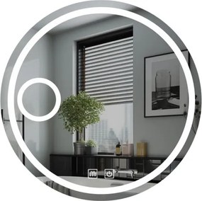 IREDA Fürdőszobatükör LED világítással kerek 60 cm