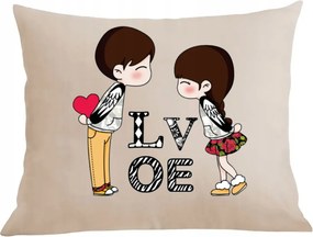 Párna párnahuzat Szerelmes pár Love