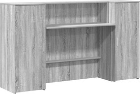 vidaXL recepciós pult szürke sonoma 180x50x103,5 cm szerelt fa