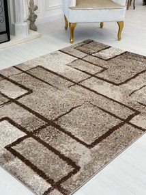 Nora 6035 bézs modern szőnyeg 120x170 cm