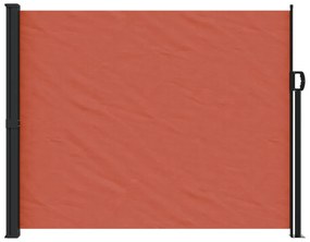 terrakotta behúzható oldalsó napellenző 160 x 600 cm