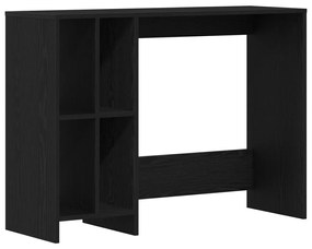 Íróasztal Fekete Tölgy 102,5x35x75 cm Műszaki Fa