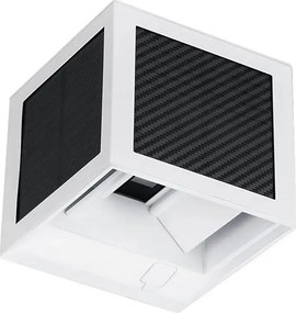Napelemes fali LED-lámpa érzékelővel, 9W, 3,7V, 3000/4000/6000K, IP65, 2600 mAh, fehér