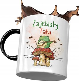 Fekete Bögre Apák Napjára Ajándék Nyomtatott Fotóval