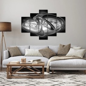 Modern szürke absztrakció képe (150x105 cm)
