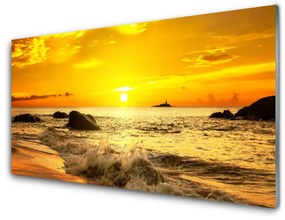 Üvegkép Ocean Beach Landscape 140x70 cm